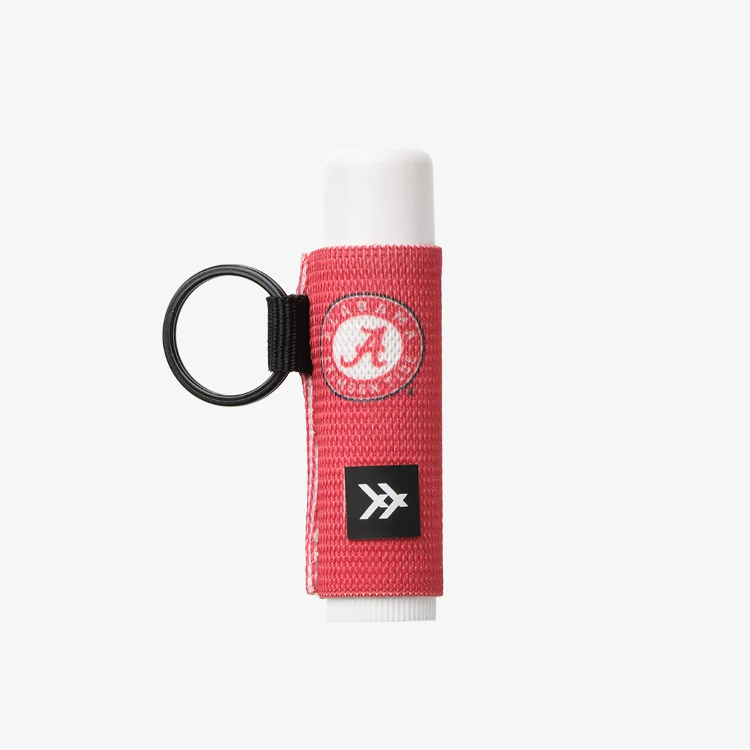 Alabama Crimson Stripe - Chapstick Holder Keychain - Image 2
