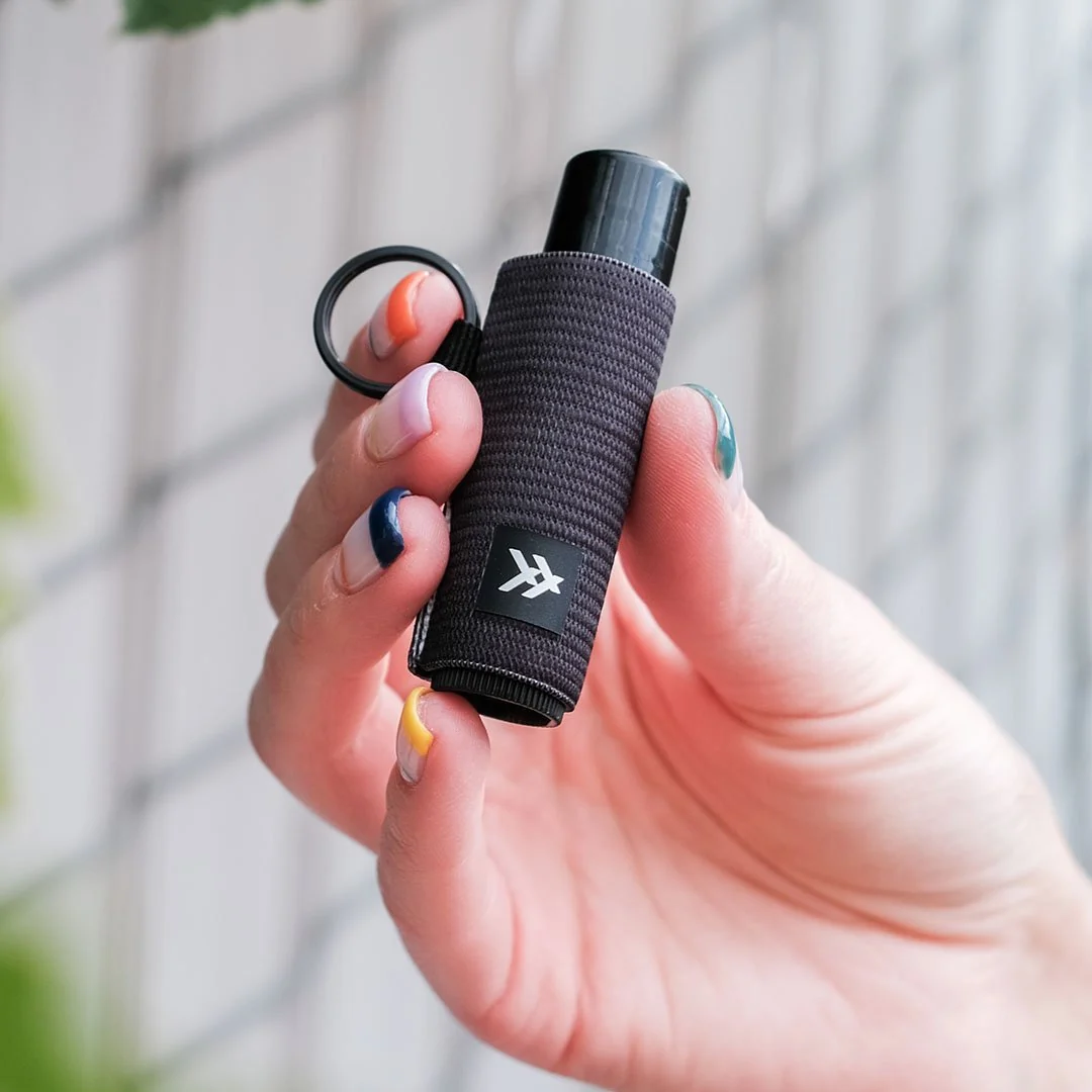Black - Chapstick Holder Keychain - Image 3