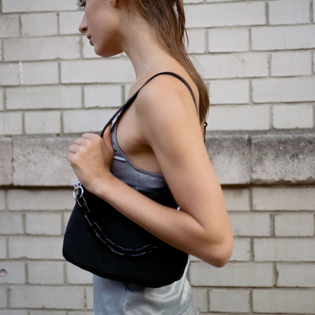 Black - Penny Shoulder Bag - Image 3