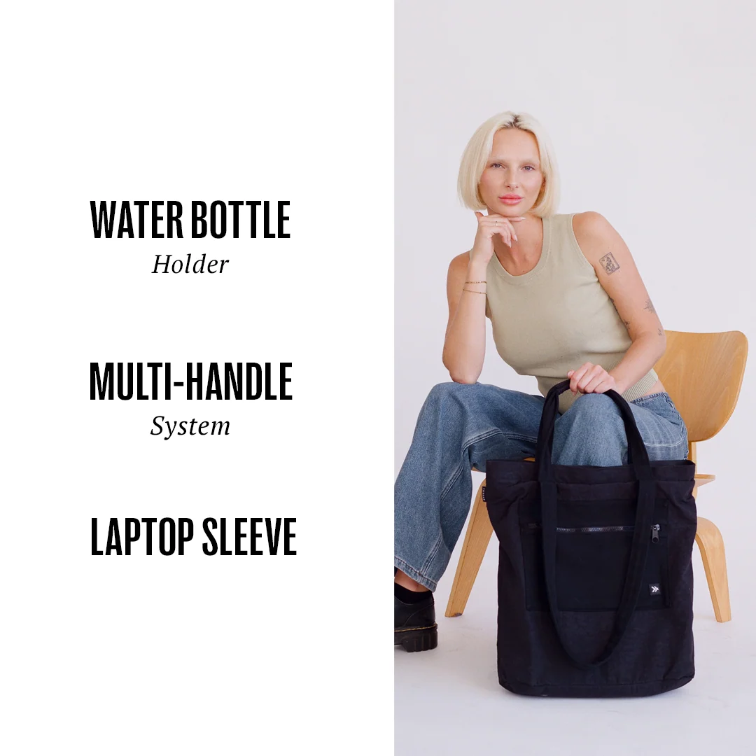 Black - Utility Tote Bag - Image 4