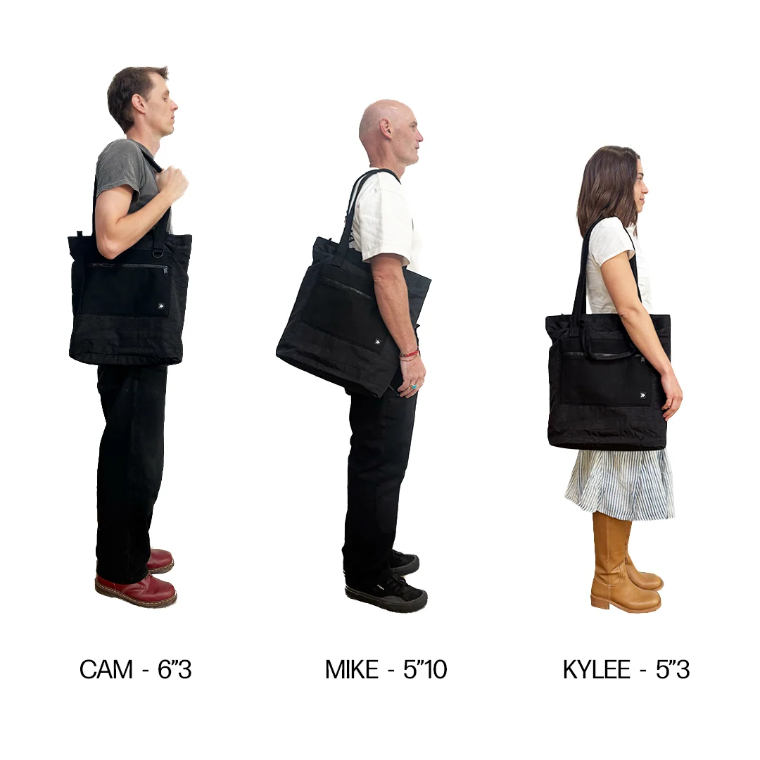 Black - Utility Tote Bag - Image 9