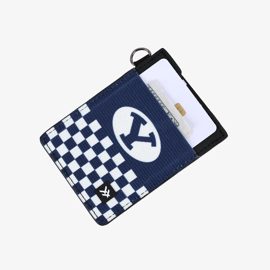 BYU Checker - Vertical Leather Wallet - Image 3