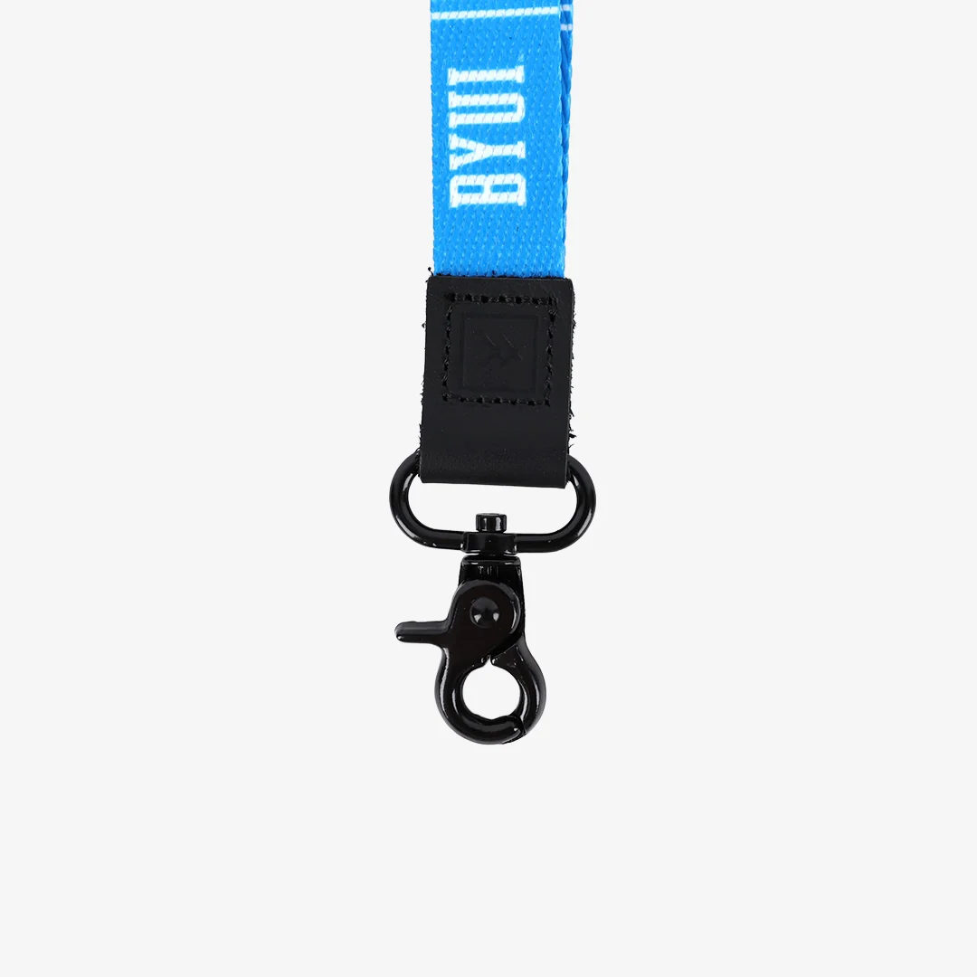 BYUI Blue Stripes - Wristlet Keychain - Image 2