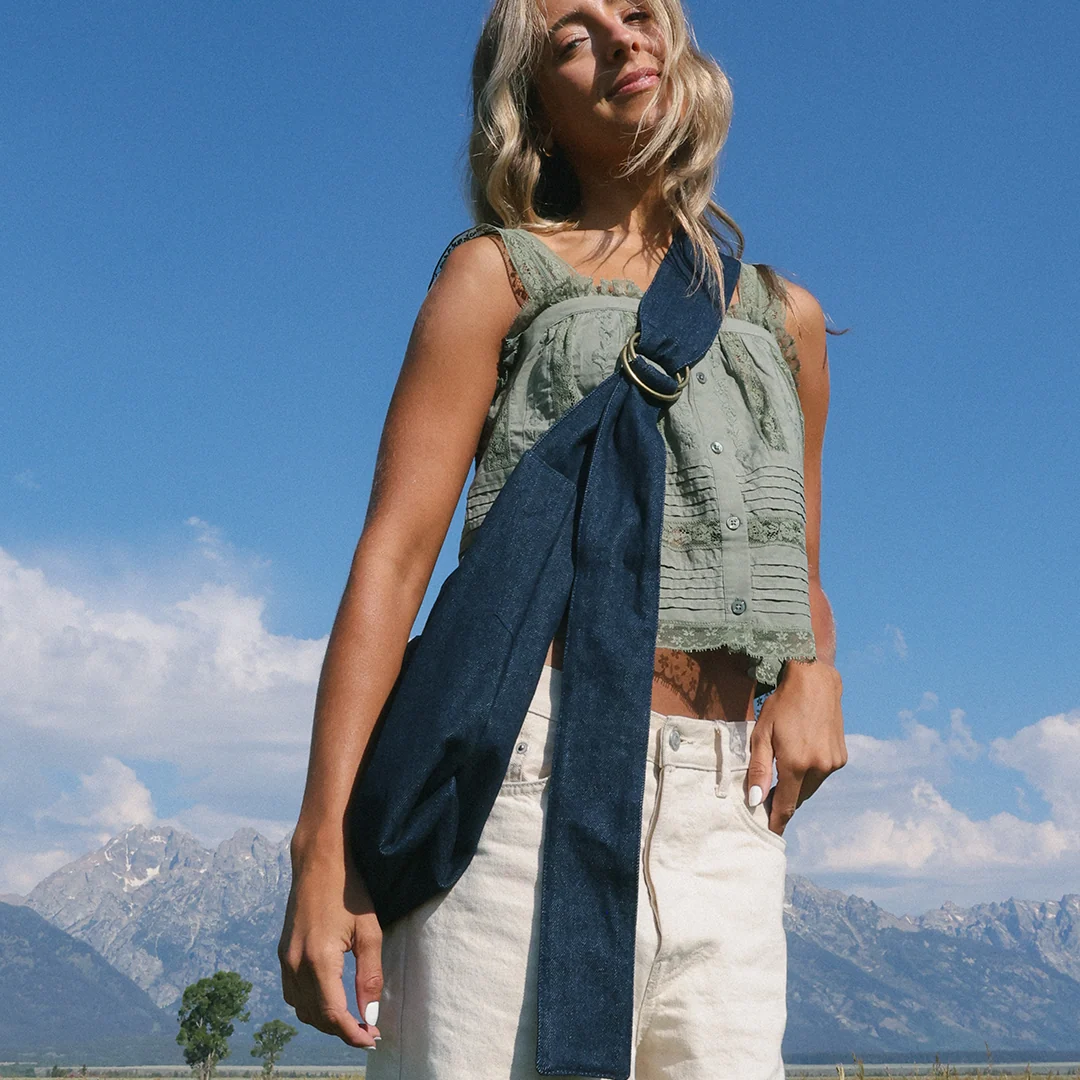 Denim - Small Slouchy Shoulder Bag - Image 5