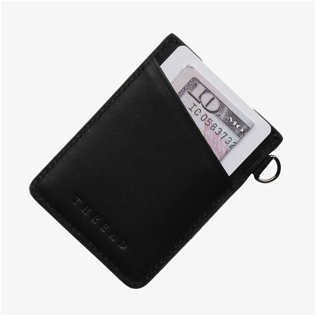 Georgia Black - Vertical Leather Wallet - Image 2