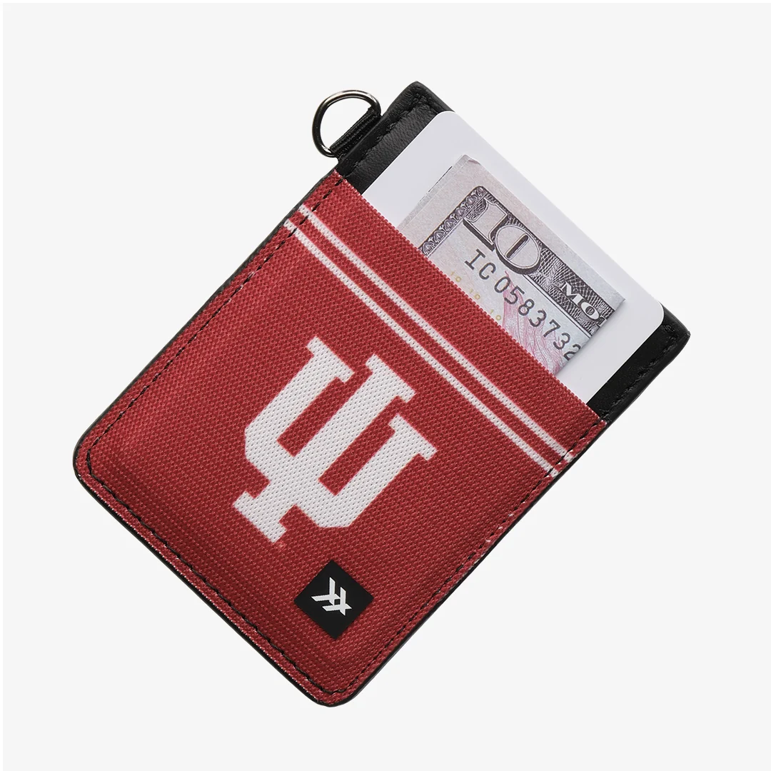 Indiana University Red - Vertical Leather Wallet - Image 3