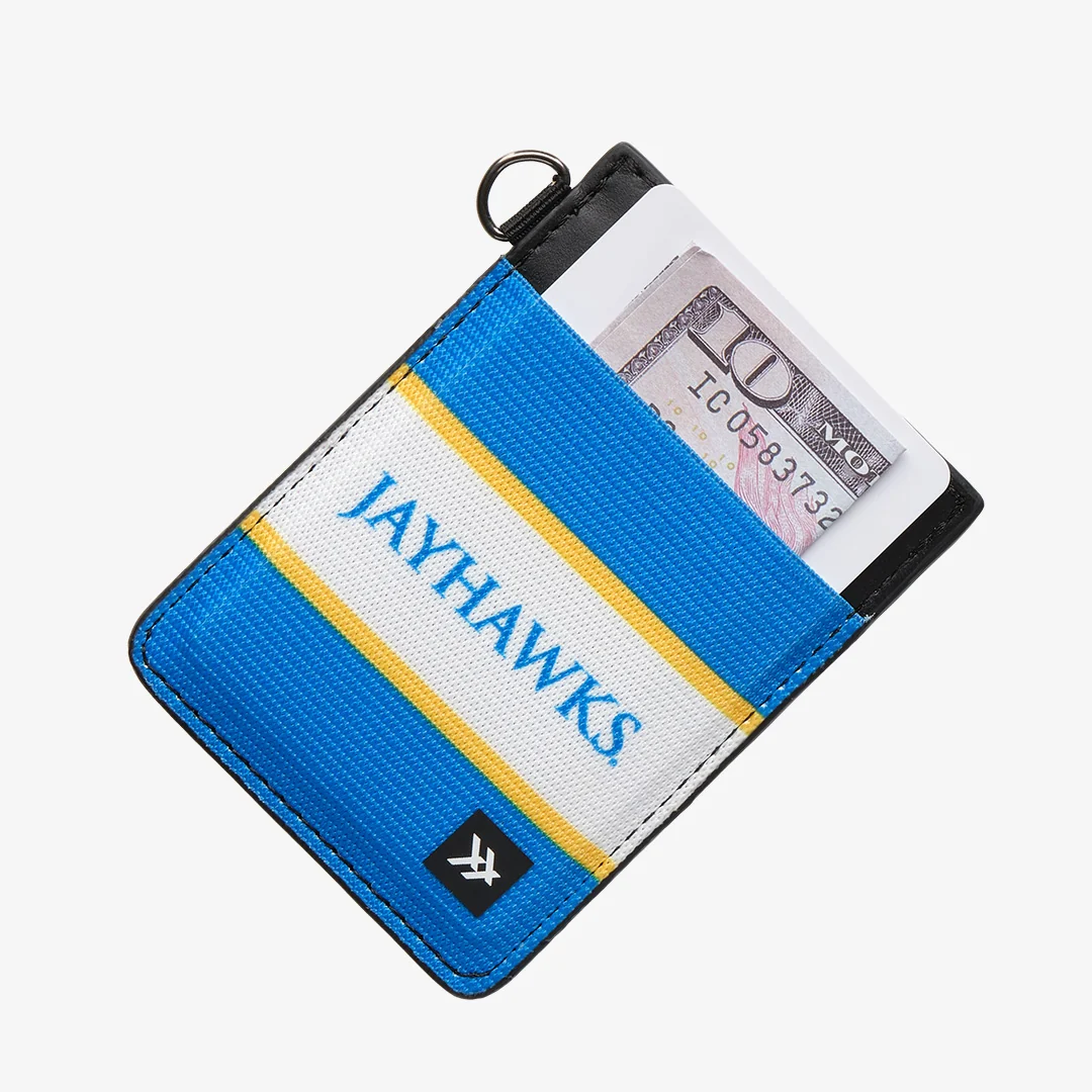 Kansas Jayhawks - Vertical Leather Wallet - Image 3