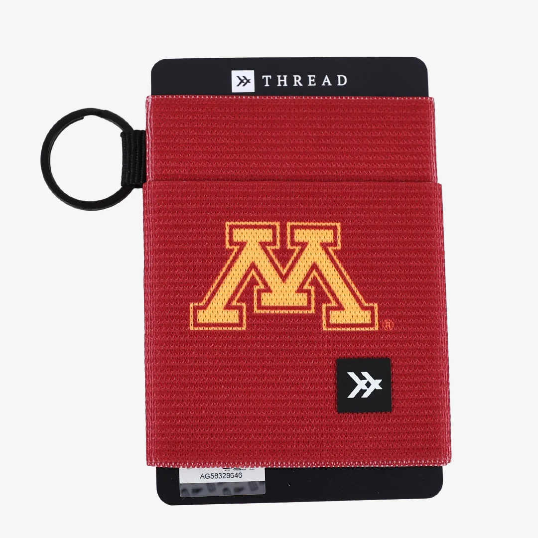 Minnesota Solid Maroon - Elastic Wallet