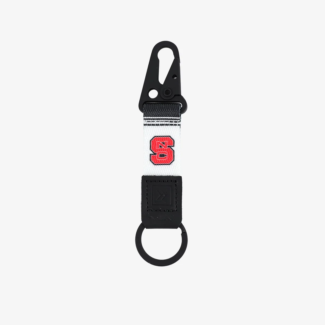NC White Stripe - Keychain Clip