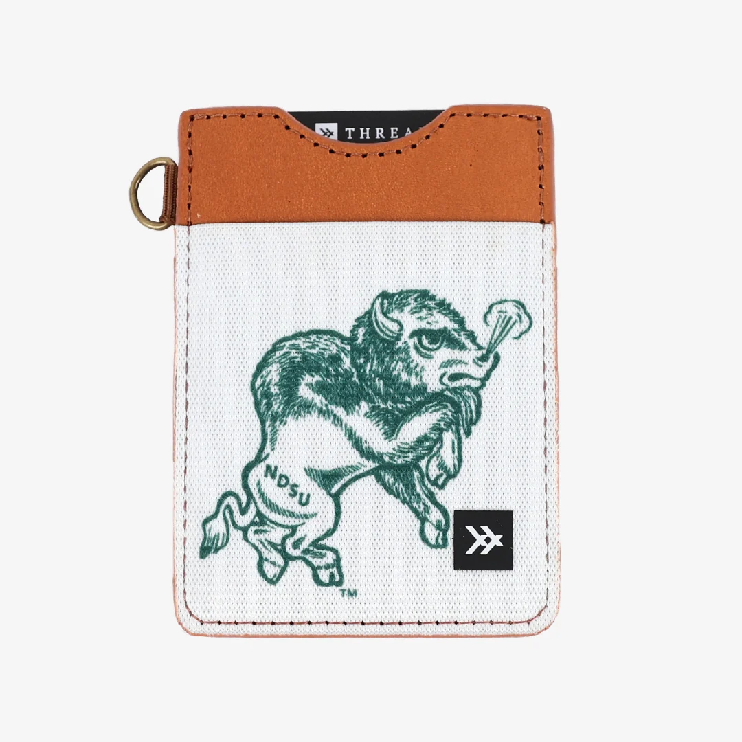 North Dakota Old Snorty - Vertical Leather Wallet