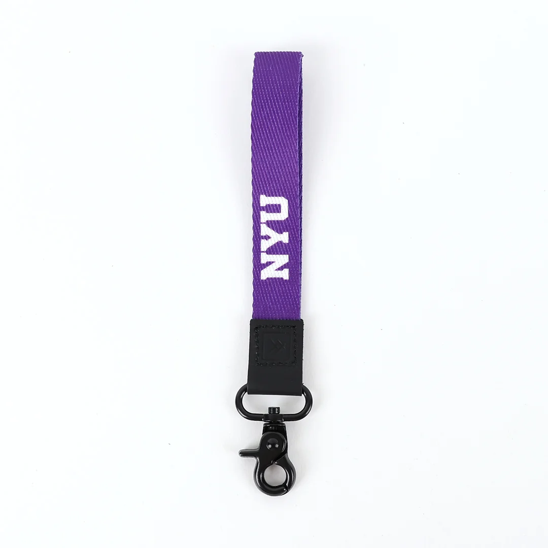 NYU Purple - Wristlet Keychain