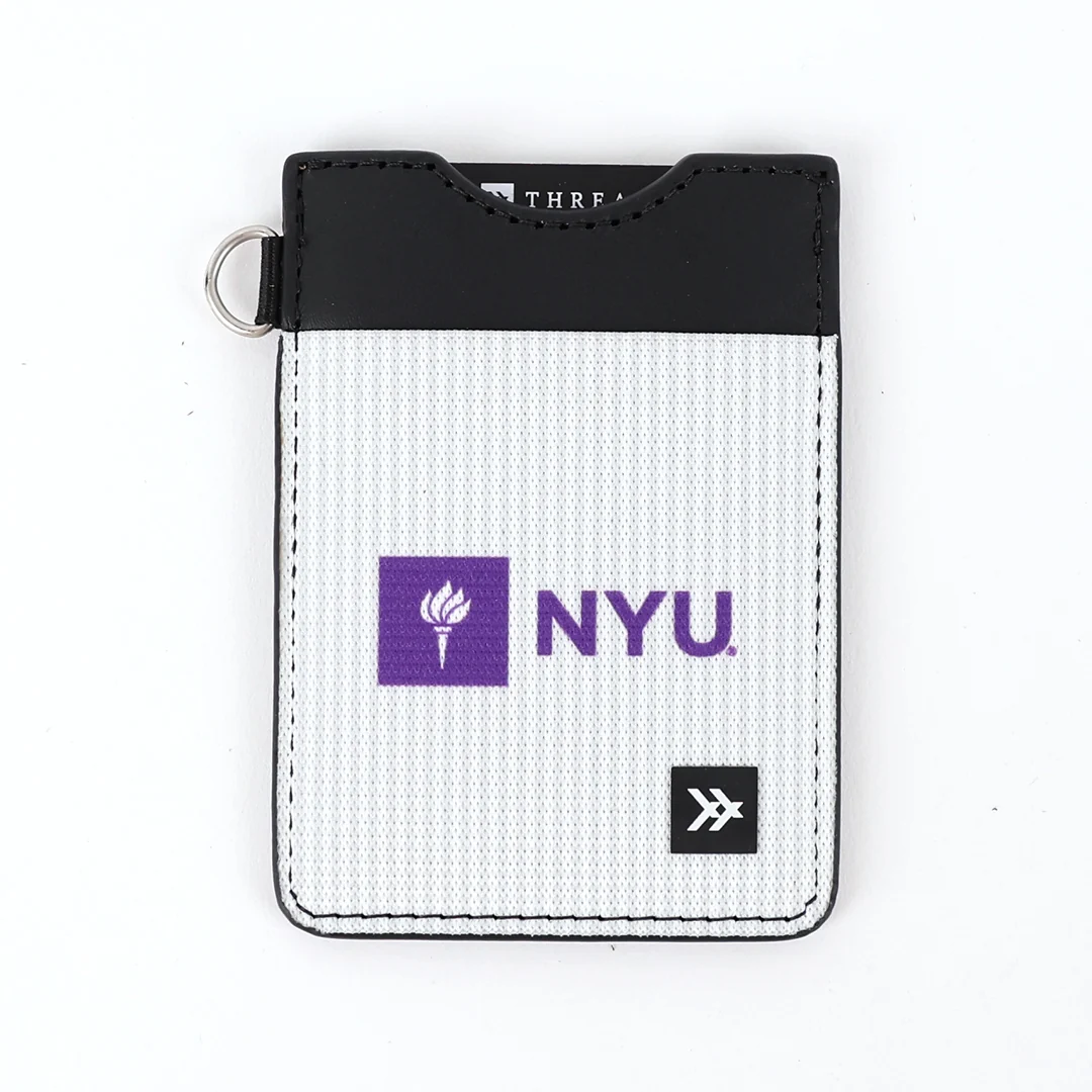 NYU Stripes - Vertical Leather Wallet