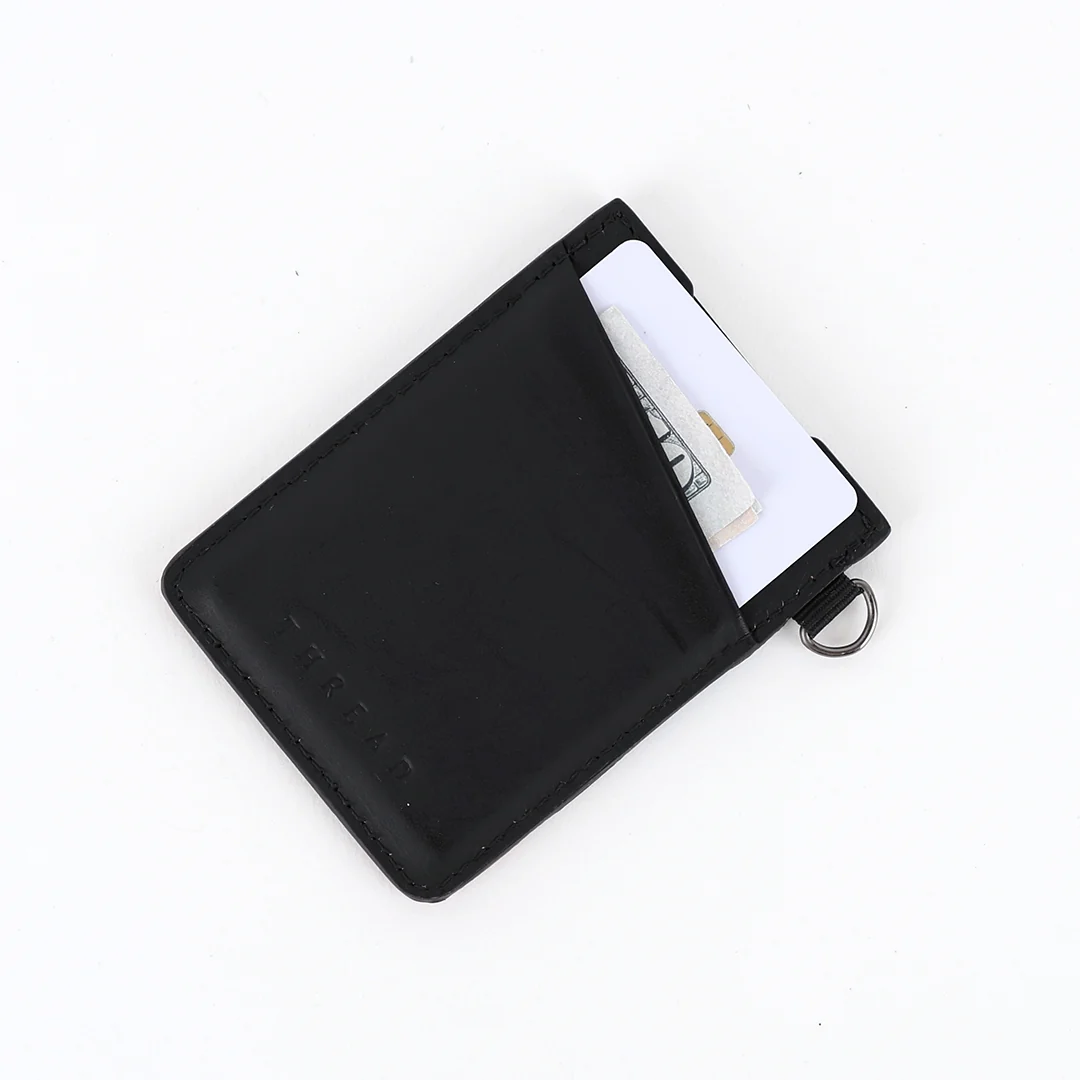 NYU Stripes - Vertical Leather Wallet - Image 2