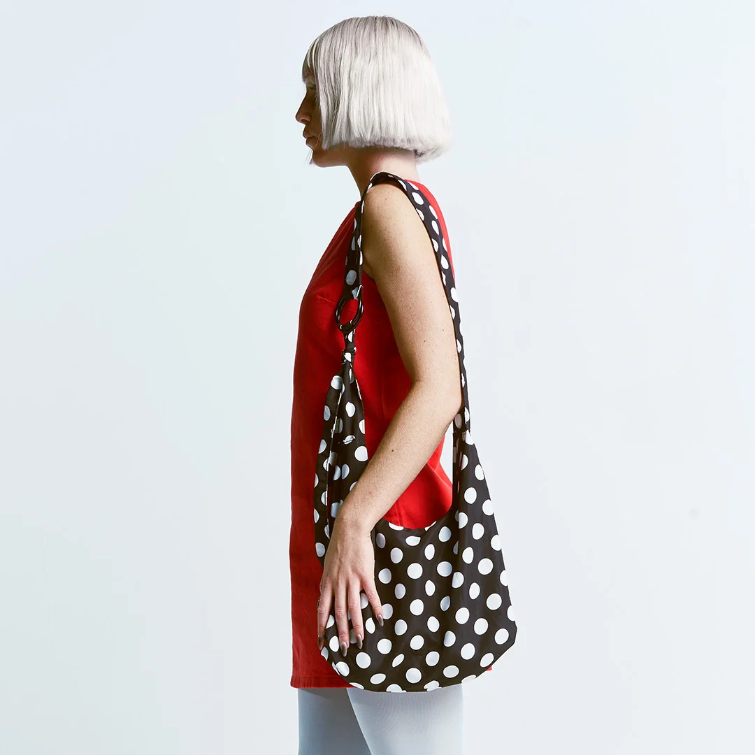 Polka Dot - Small Slouchy Shoulder Bag - Image 6