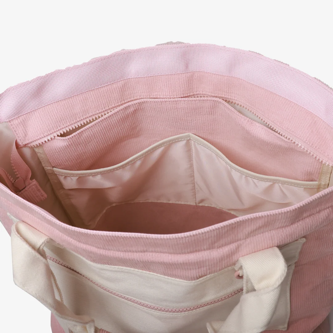 Rose Dust Corduroy - Utility Tote Bag - Image 3