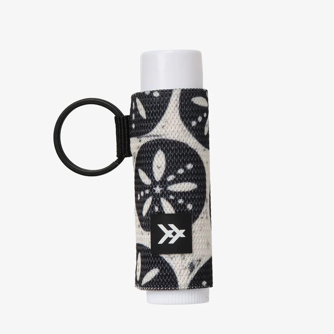 Sand Dollar Black - Chapstick Holder Keychain - Image 2