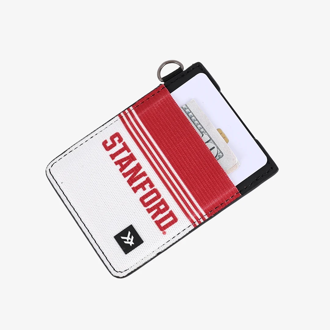Stanford Stripes - Vertical Leather Wallet - Image 3