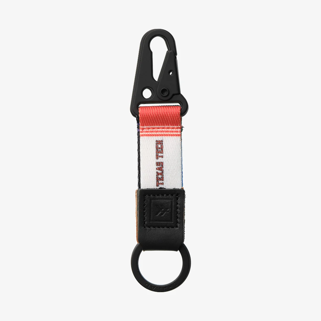 Texas Tech White - Keychain Clip