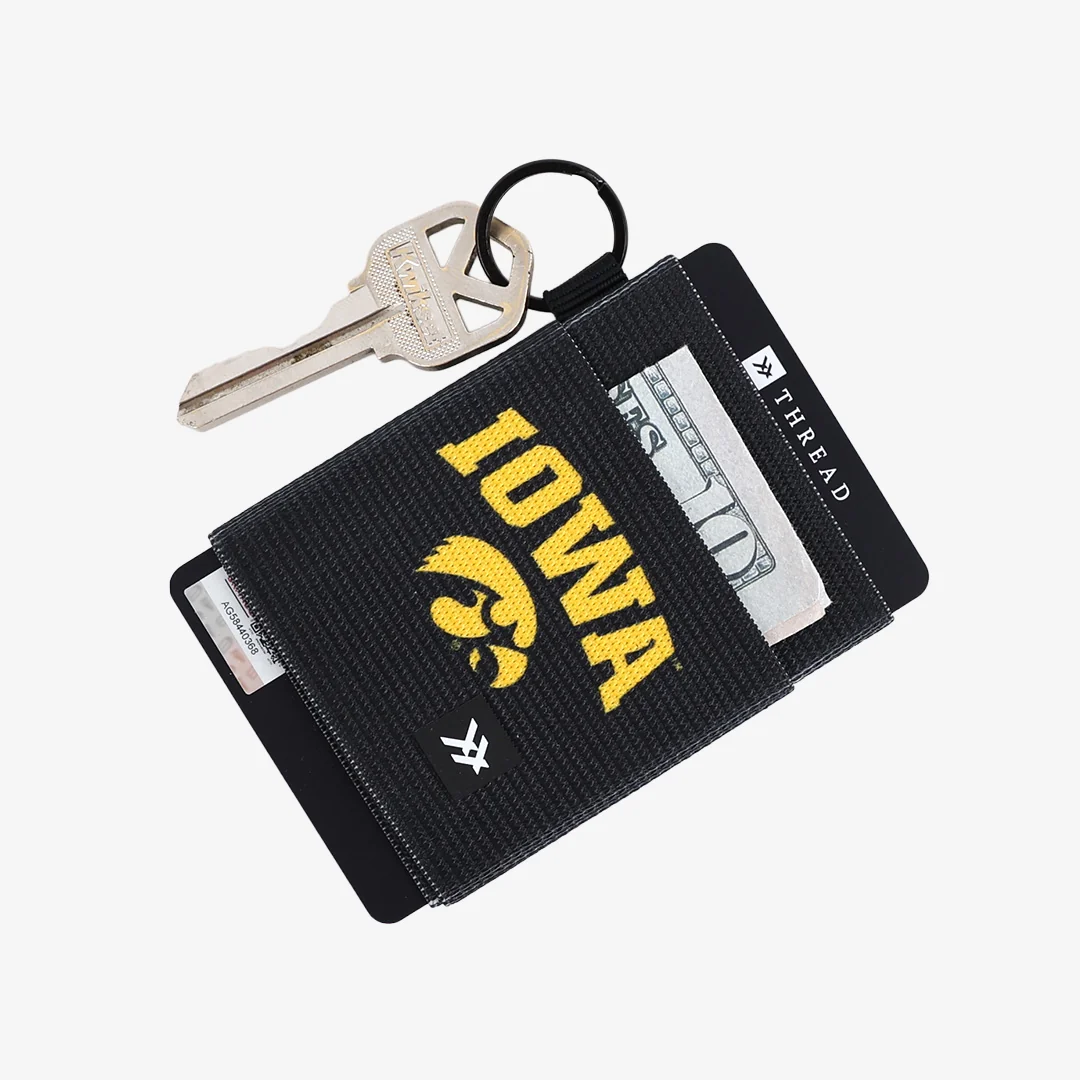 University of Iowa Black - Elastic Wallet - Image 2