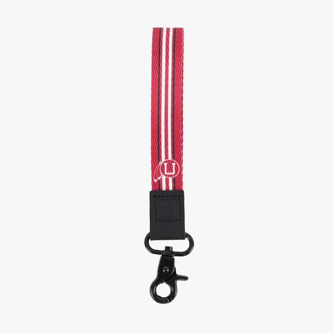 UofU Feather Red - Wristlet Keychain