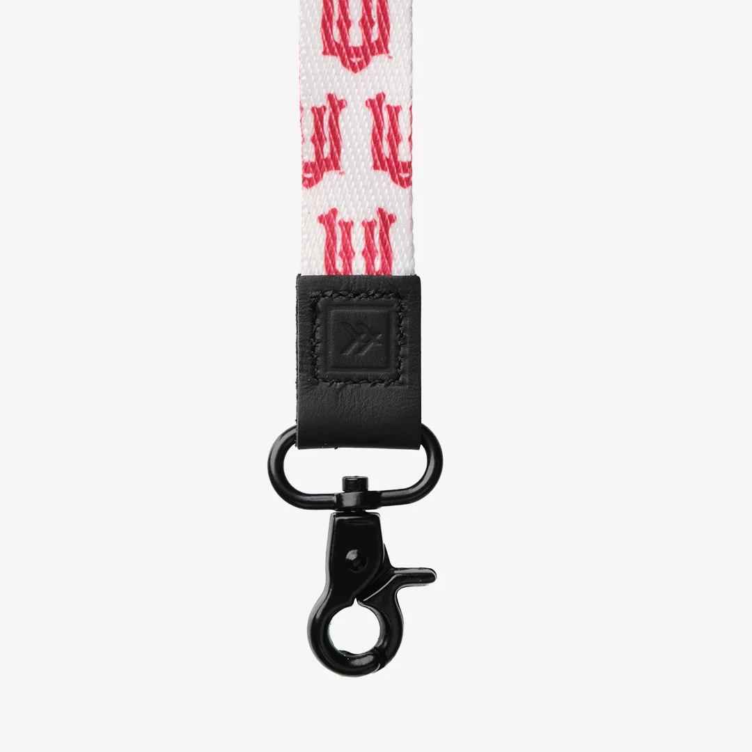 UofU Interlocking White - Neck Lanyard - Image 2